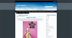 Desktop Screenshot of deko-luftballons.com
